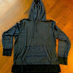 Men’s American Eagle long sleeve hooded t-shirt, large.